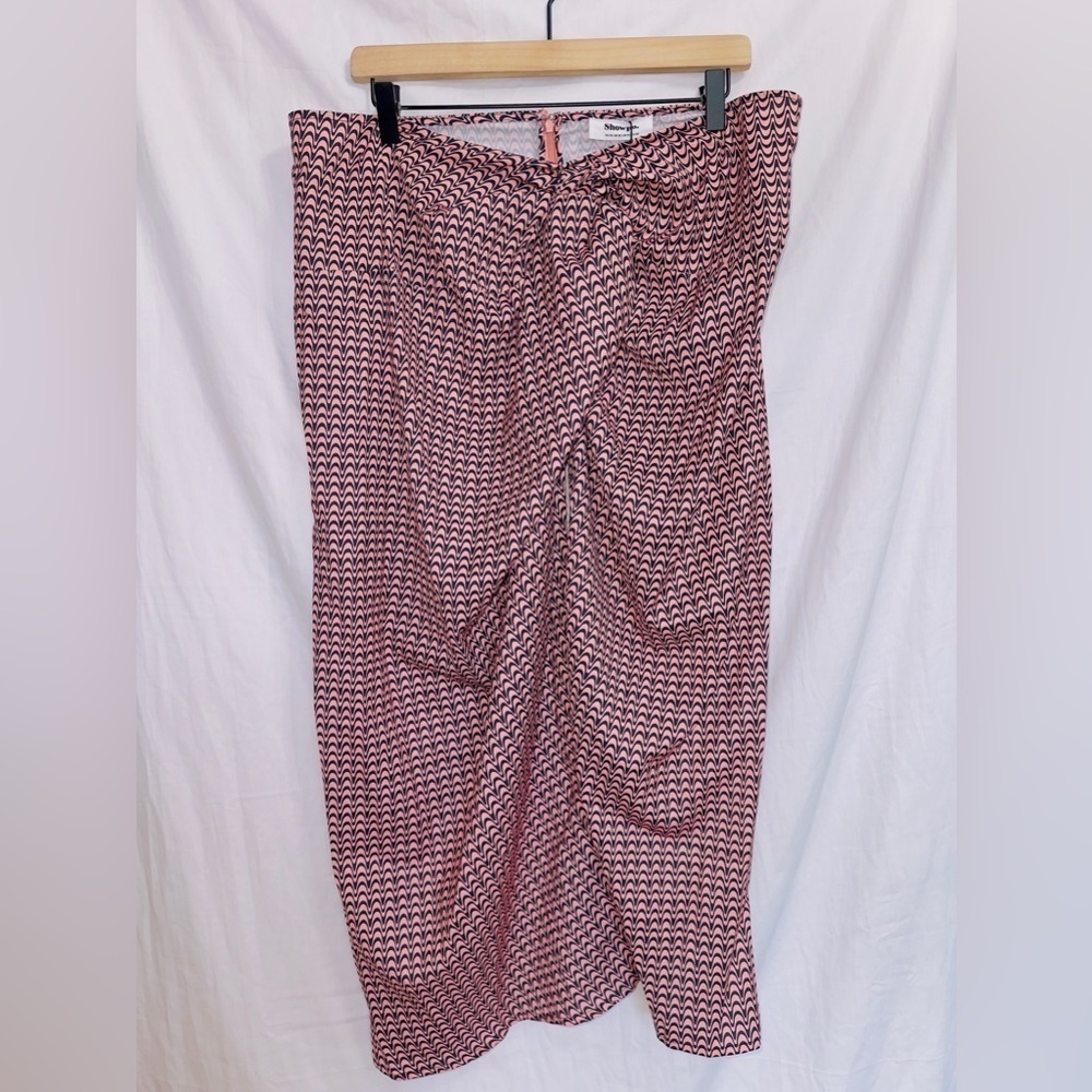 Showpo NWT Brunita Twist Front Slit High Waisted Midi Skirt size US 14